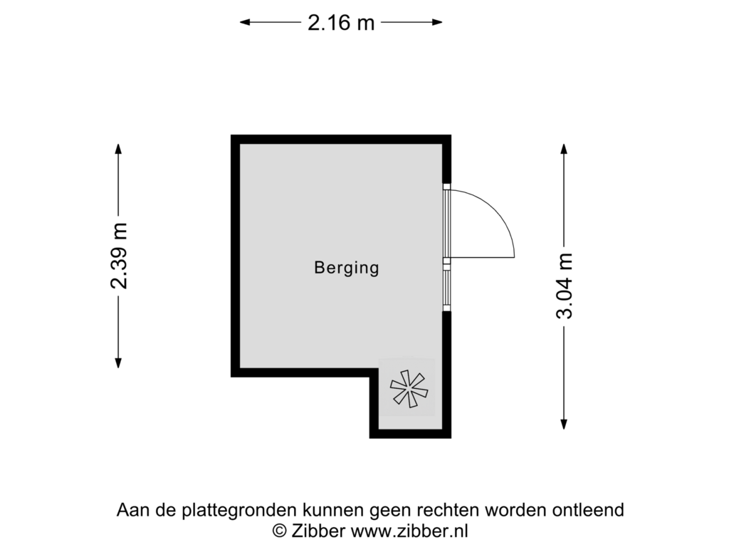 View floorplan of Berging of Scheldestraat 71