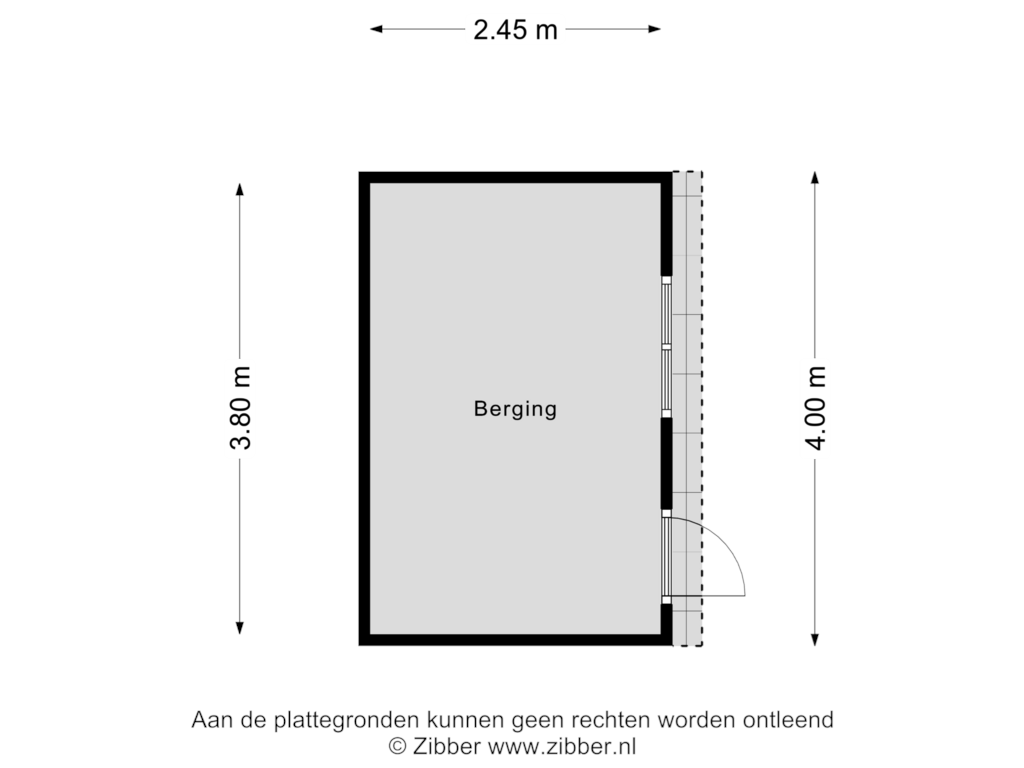 View floorplan of Berging of Scheldestraat 71