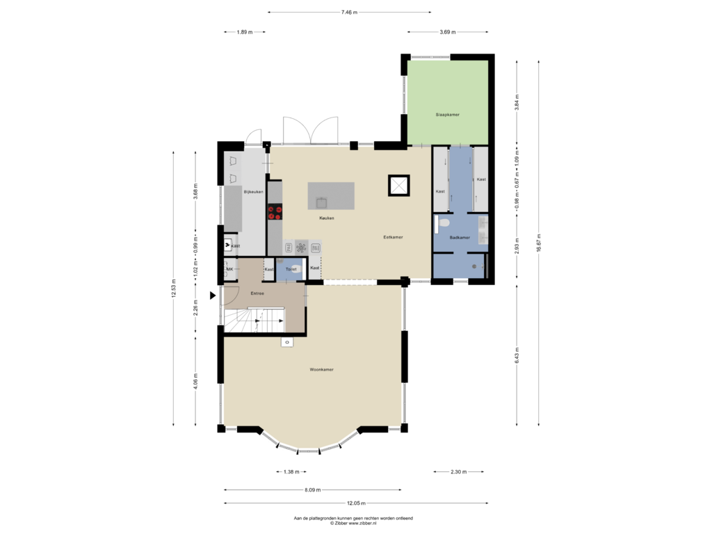 Bekijk plattegrond van Begane Grond van Ooldselaan 28