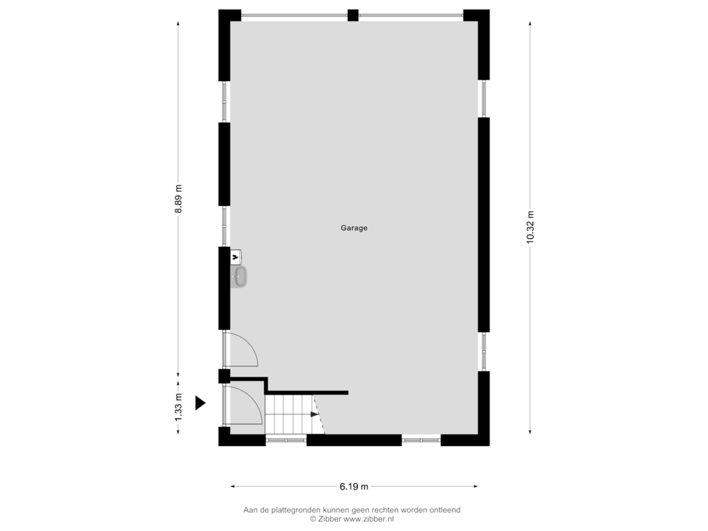 Bekijk plattegrond van Bijgebouw van Ooldselaan 28