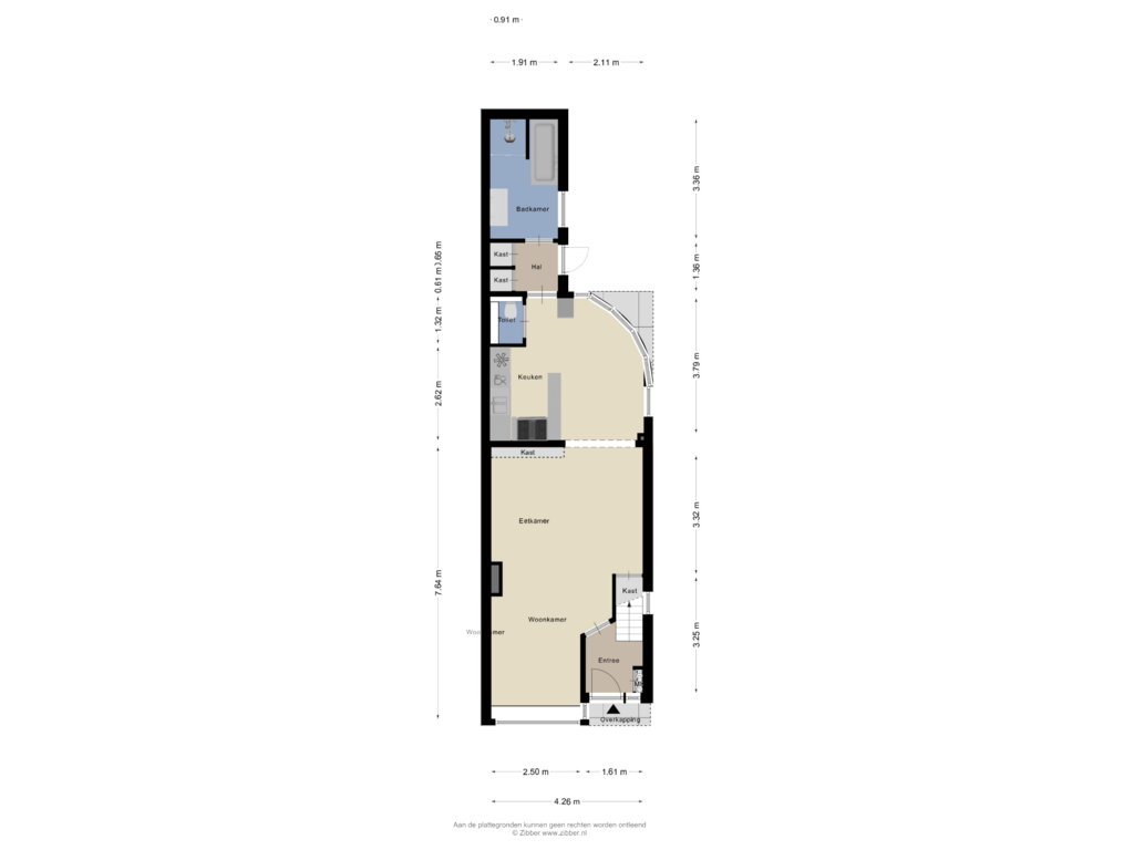 View floorplan of Begane Grond of De Savornin Lohmanstraat 55