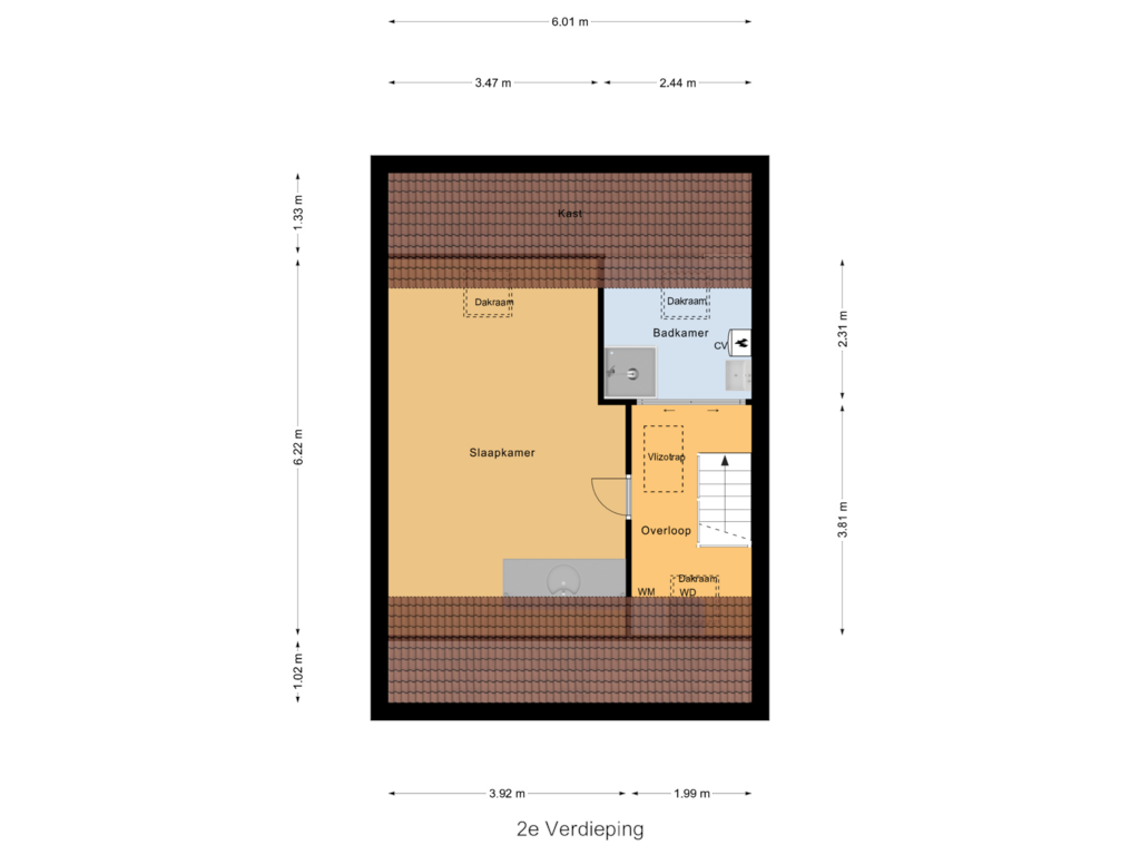 Bekijk plattegrond van 2e Verdieping van Gelebrem 47