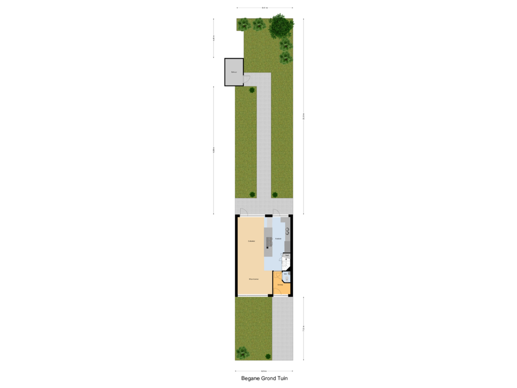 View floorplan of Begane Grond Tuin of Gelebrem 47