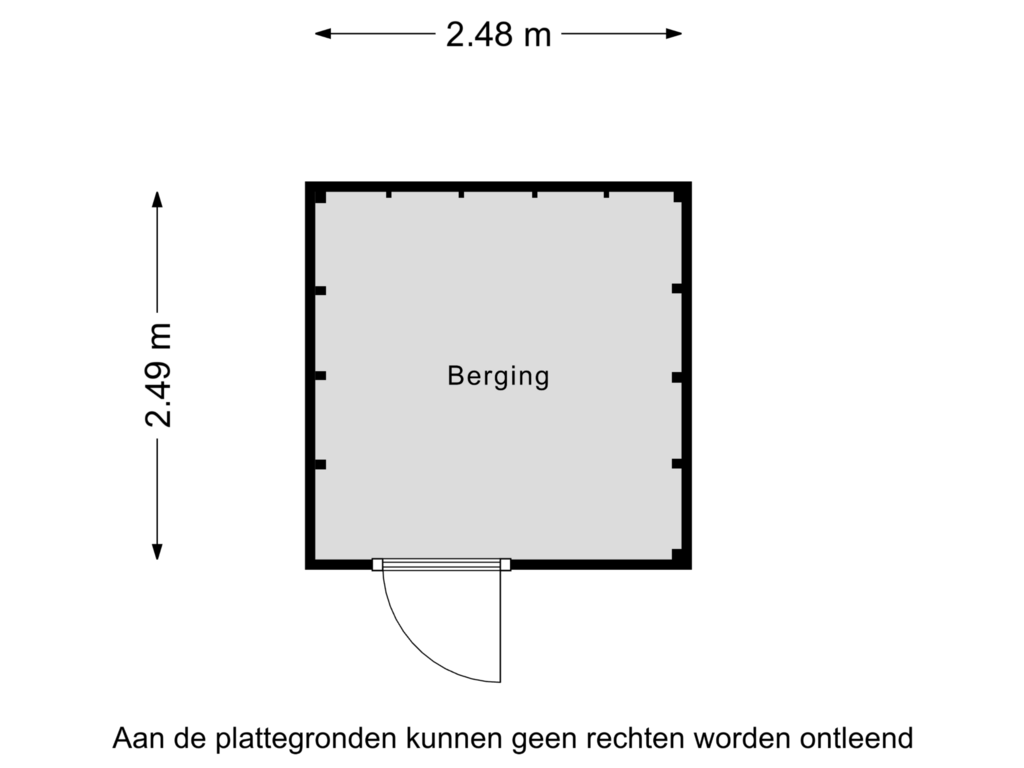 Bekijk plattegrond van Berging van Hercules Segherslaan 15-A