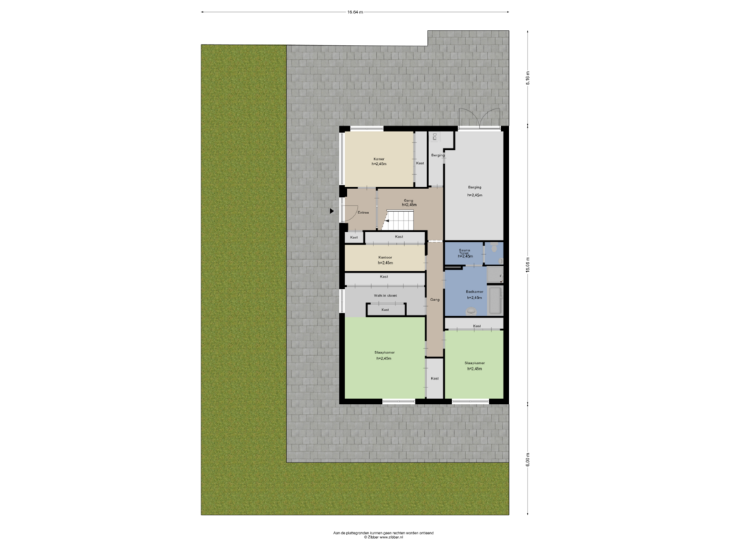 Bekijk plattegrond van Begane grond -Tuin van Aletta Jacobskade 204