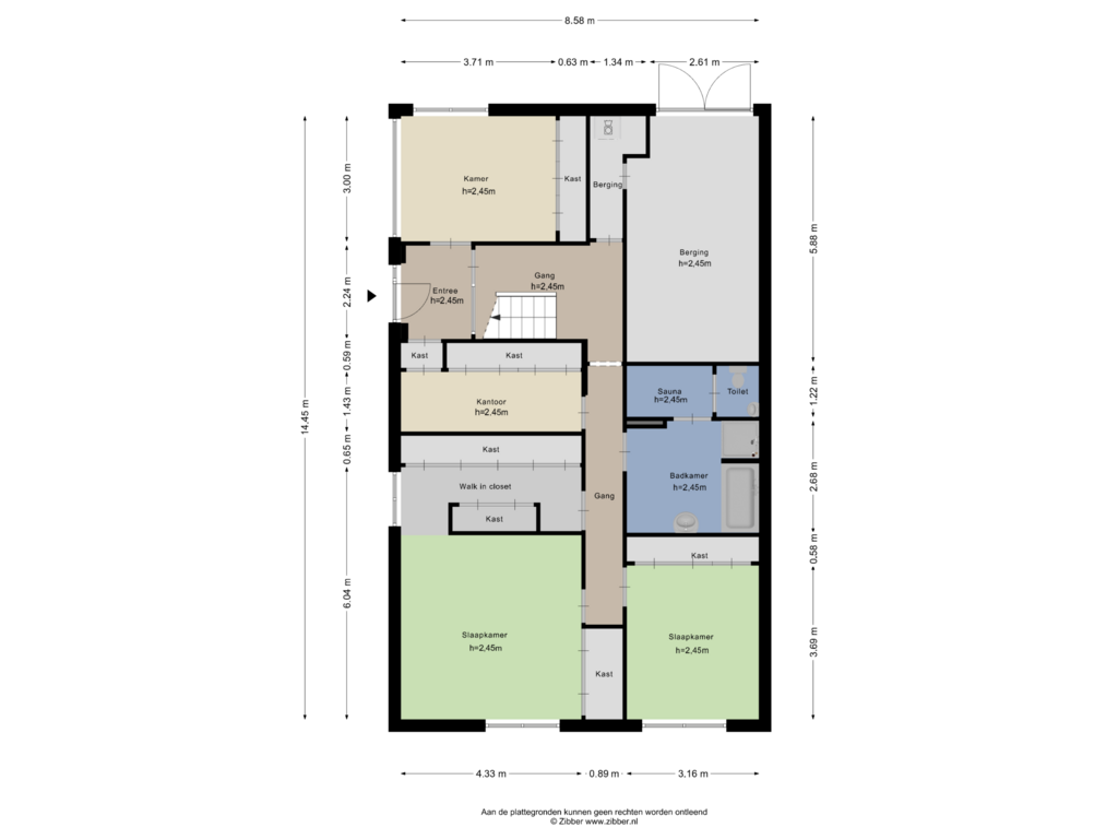 Bekijk plattegrond van Begane grond van Aletta Jacobskade 204