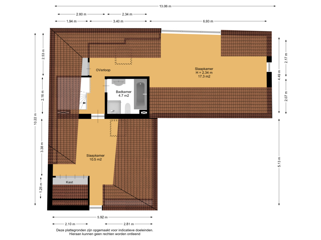 Bekijk plattegrond van 2e Verdieping van Prinsegracht 112-A