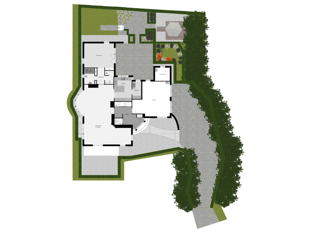 Bekijk plattegrond van Perceeloverzicht van Boswinde 125