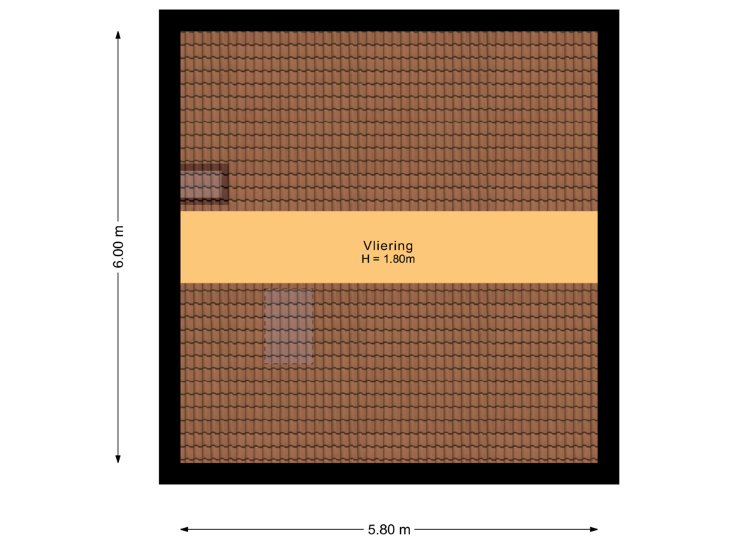 View floorplan of Vliering of Hopweg 82