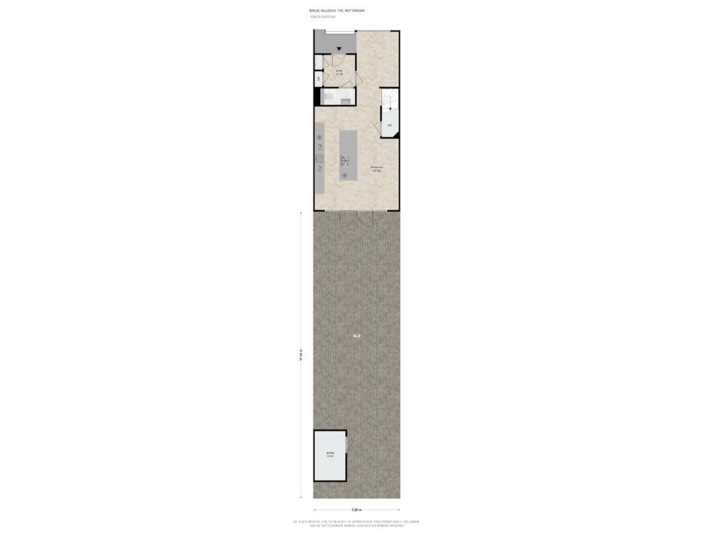 View floorplan of perceeloverzicht of Brede Hilledijk 730