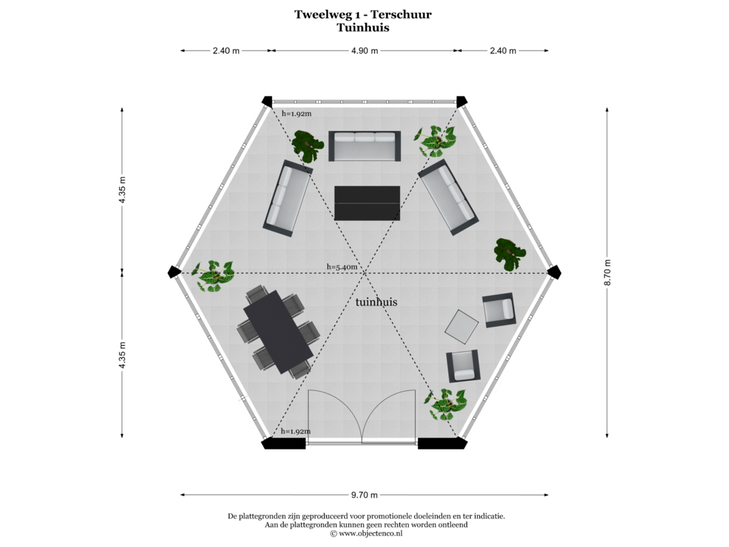 View floorplan of TUINHHUIS of Tweelweg 1