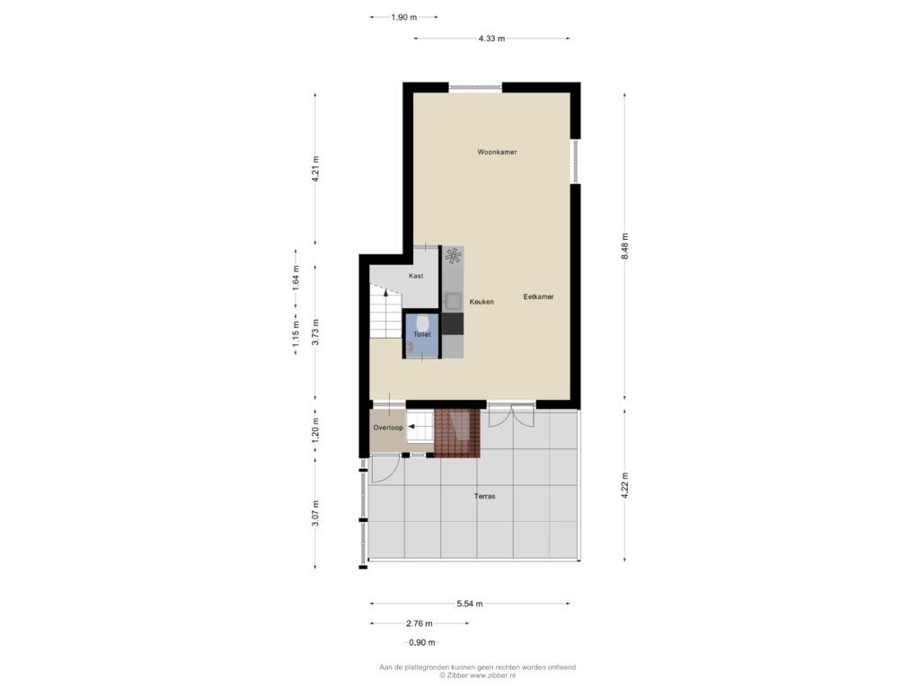 Bekijk plattegrond van Eerste Verdieping van Dinsdagse Wetering 2