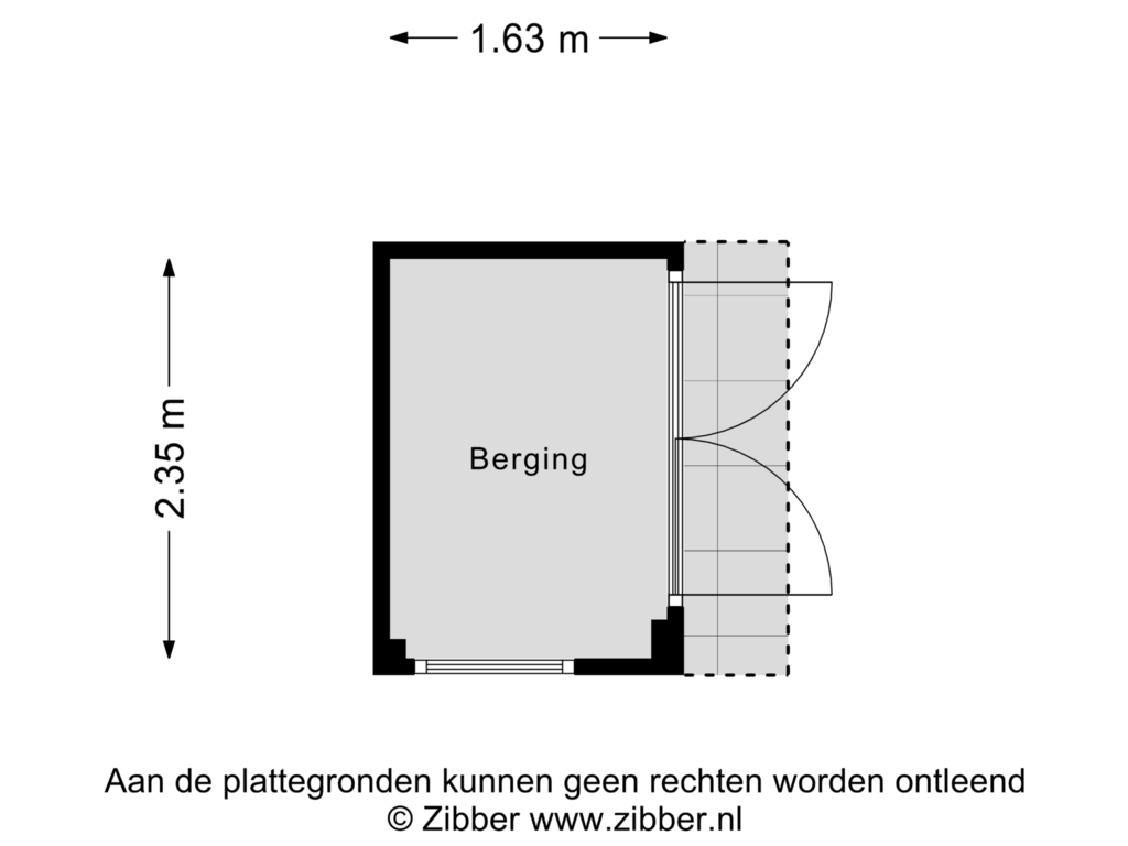 Bekijk plattegrond van Berging van Dinsdagse Wetering 2