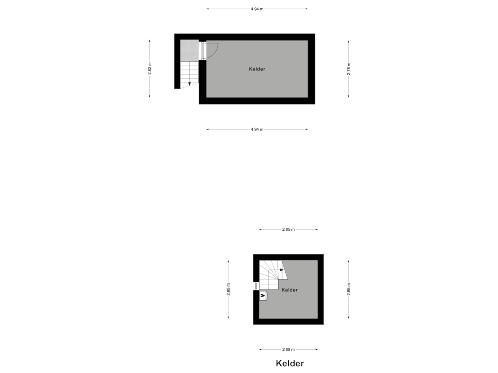 Bekijk plattegrond van Kelder van Sportlaan 2