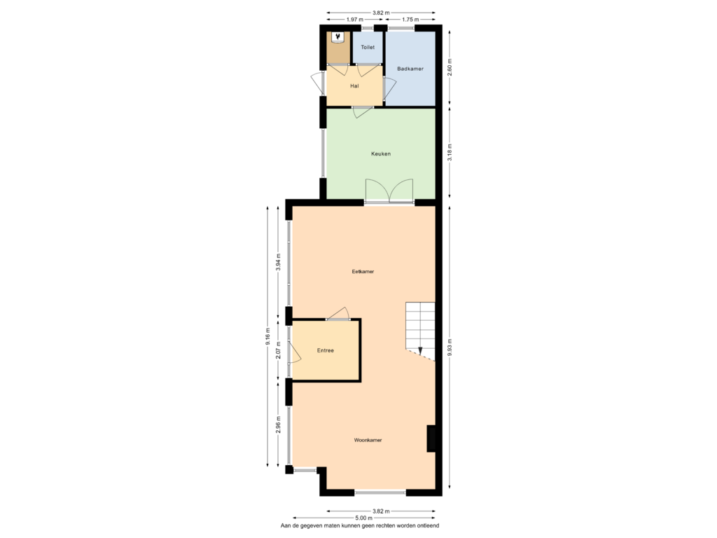 Bekijk plattegrond van Begane grond van Arnhemsestraat 151