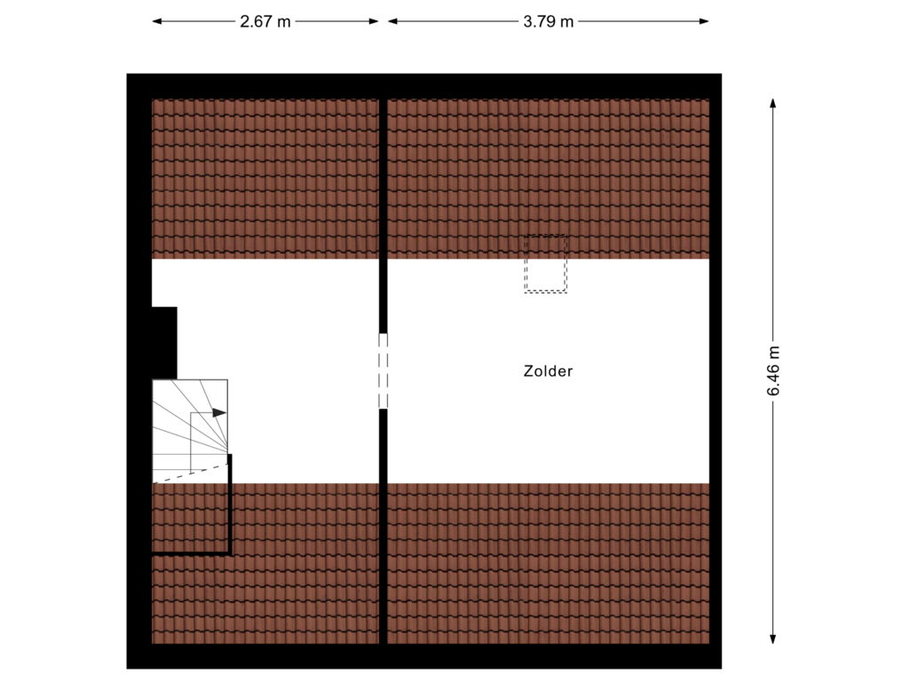 Bekijk plattegrond van 2e Verdieping van Assumburgstraat 32