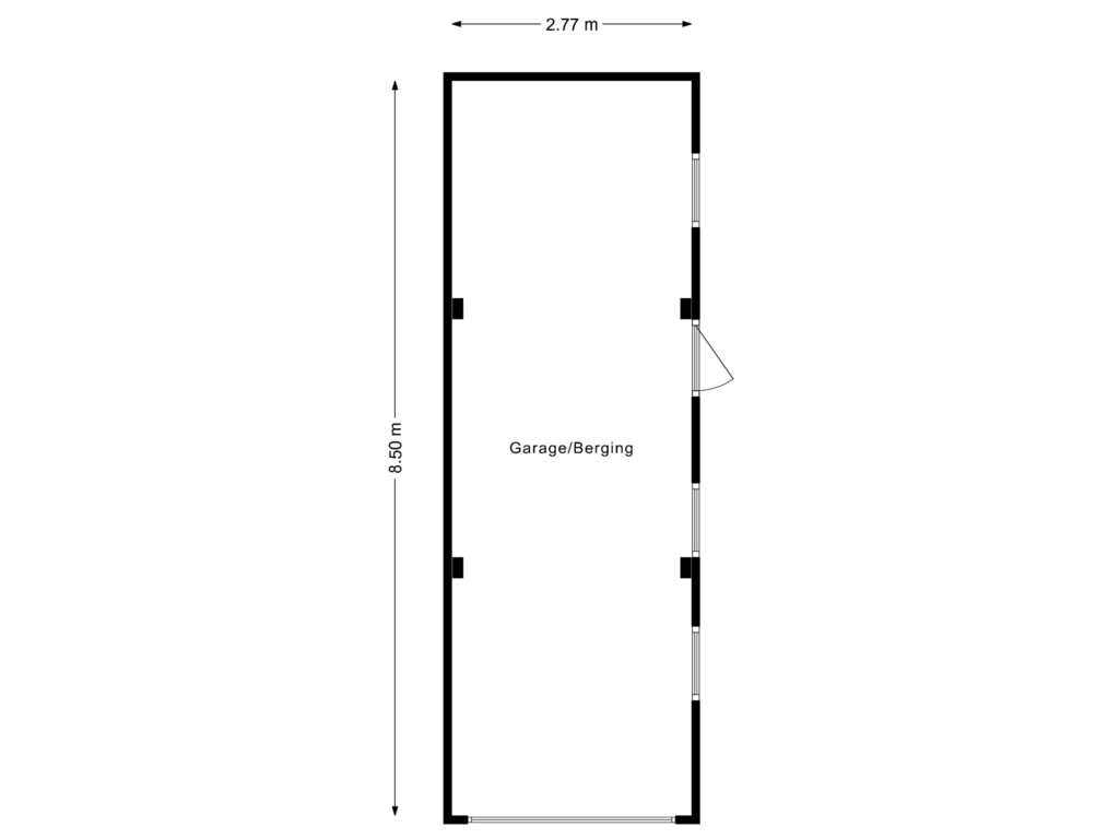 Bekijk plattegrond van Berging van Assumburgstraat 32