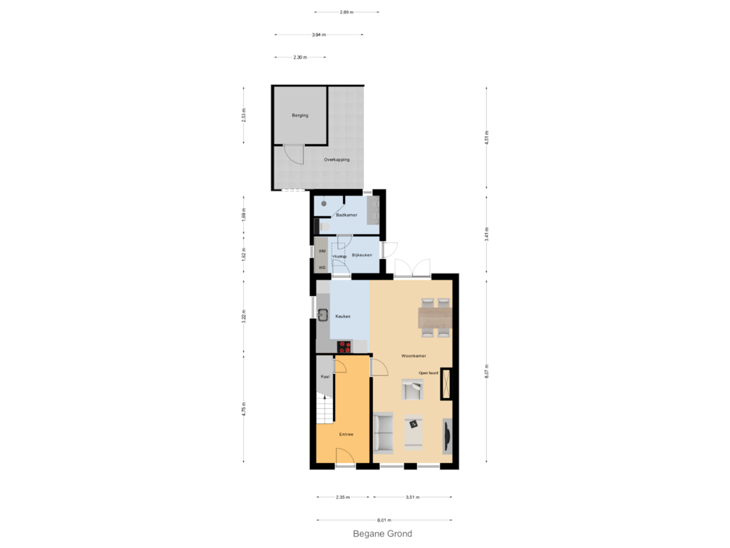 Bekijk plattegrond van Begane Grond van Beuzenes 7