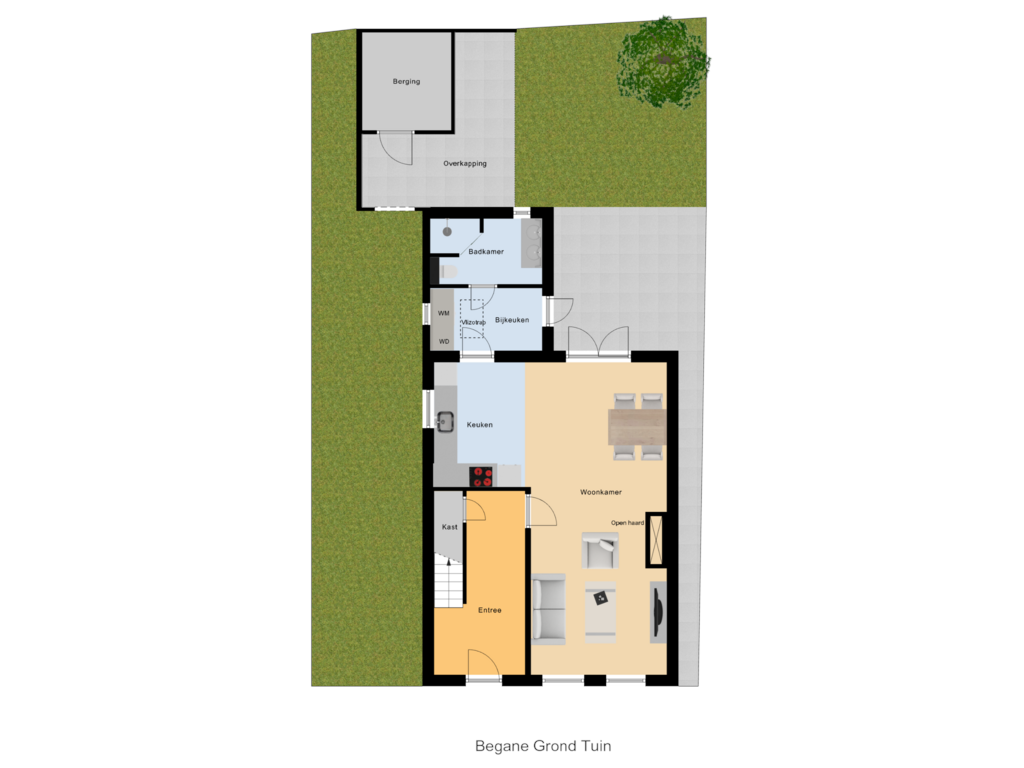 Bekijk plattegrond van Begane Grond Tuin van Beuzenes 7