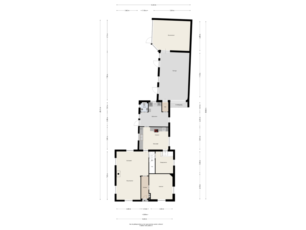 Bekijk plattegrond van Begane Grond van Kanaalstraat 15