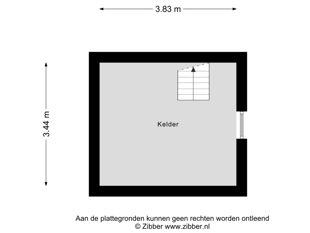 Bekijk plattegrond van Kelder van Kanaalstraat 15