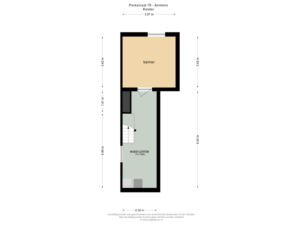 Bekijk plattegrond van KELDER van Parkstraat 70