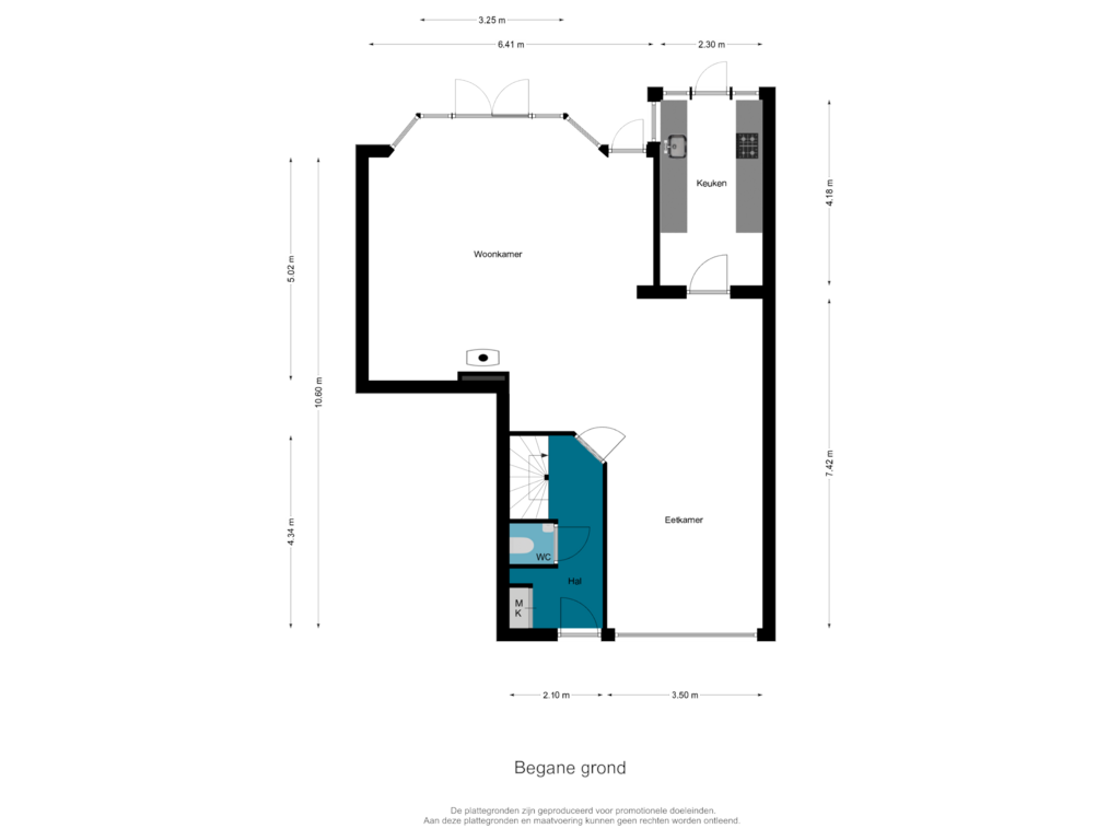 Bekijk plattegrond van Begane grond van Jan van Gooyenhof 21