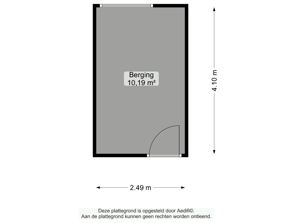 Bekijk plattegrond van Berging van Vondellaan 248