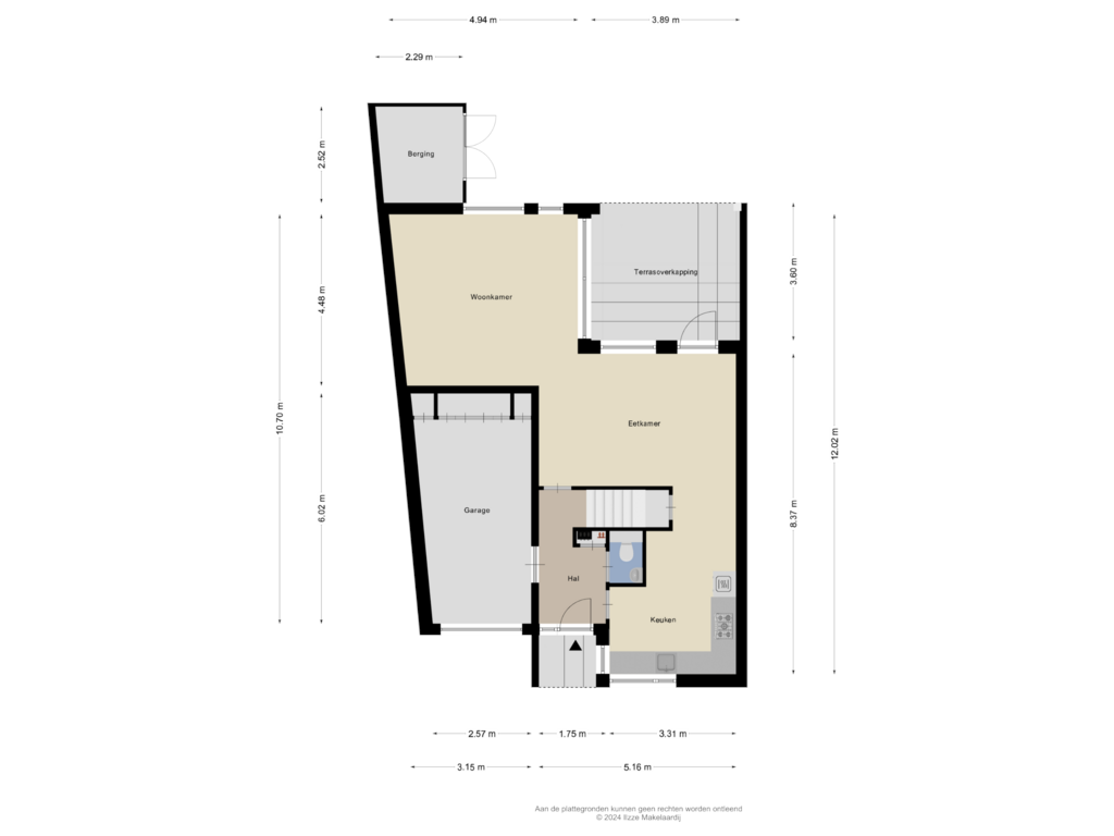 View floorplan of Begane grond of Liniushof 32