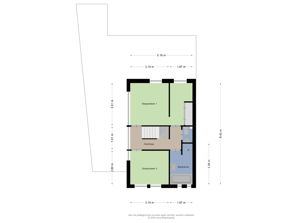 View floorplan of Eerste verdieping of Liniushof 32