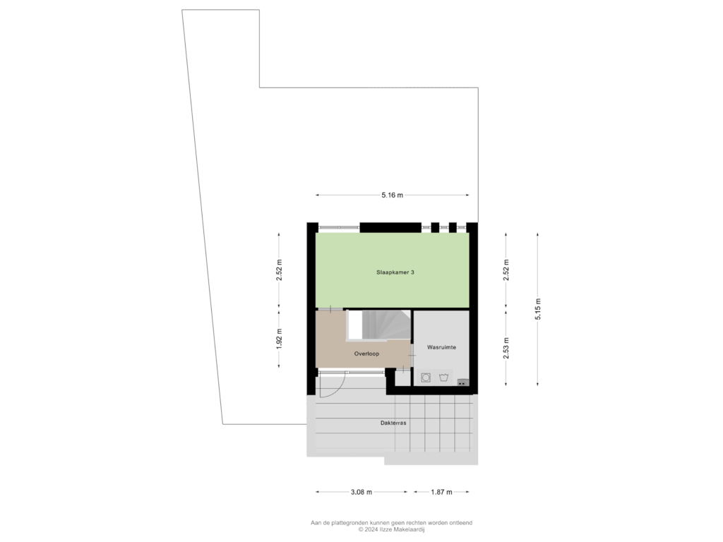 View floorplan of Tweede verdieping of Liniushof 32