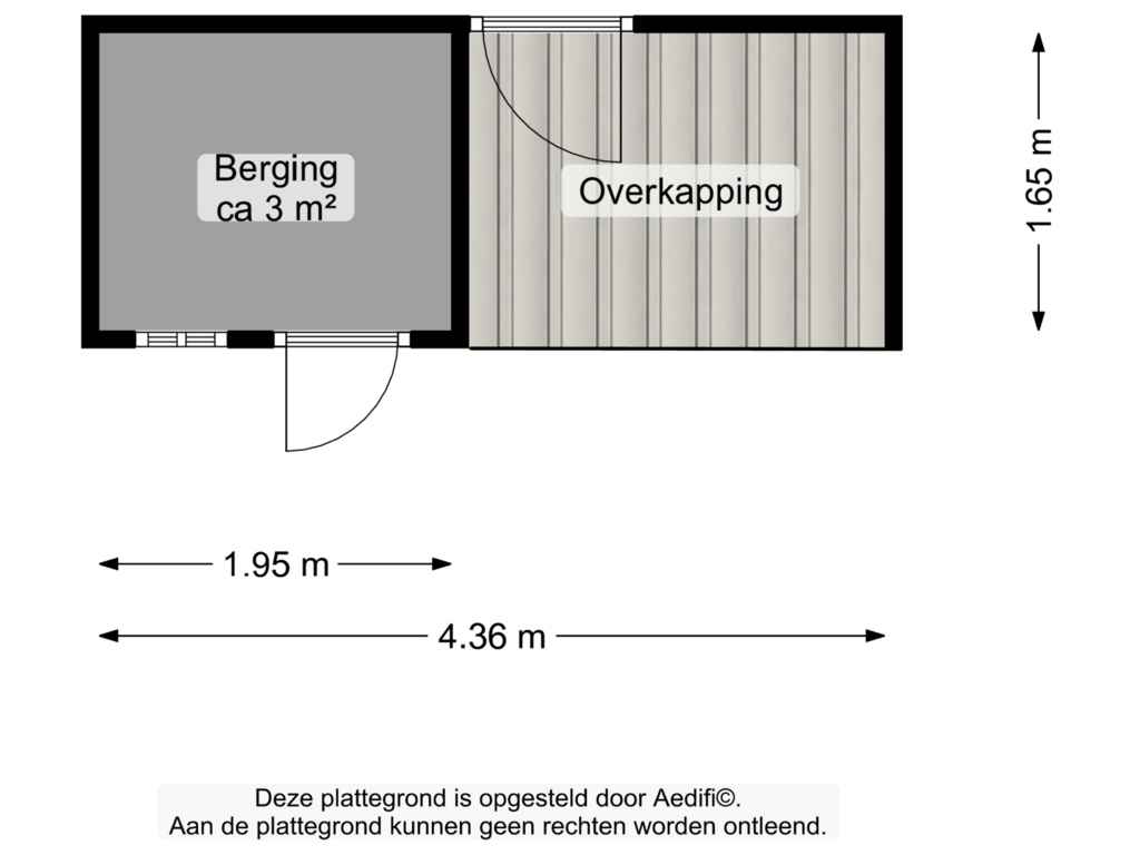 View floorplan of Berging of De Wouden 196