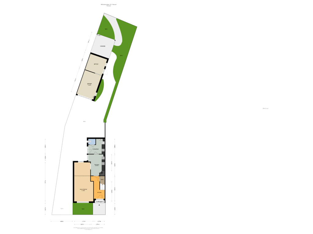 View floorplan of PERCEEL of Wilhelminalaan 19