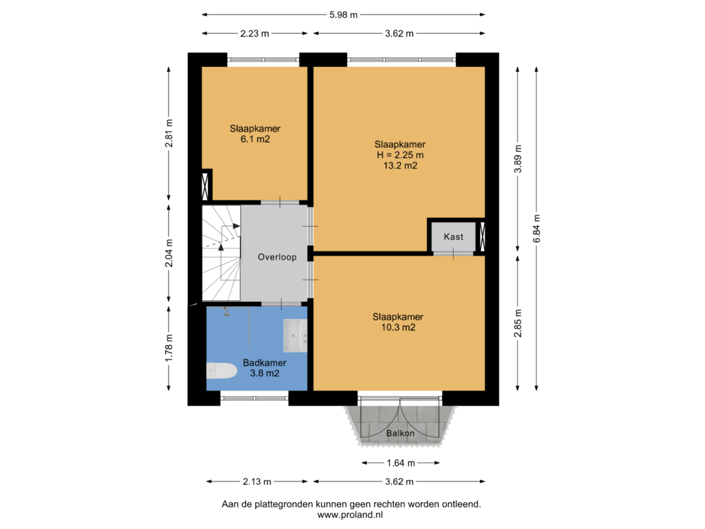 View floorplan of 1e Verdieping of Karel Doormanlaan 14