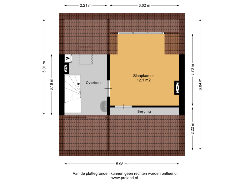 View floorplan of 2e Verdieping of Karel Doormanlaan 14