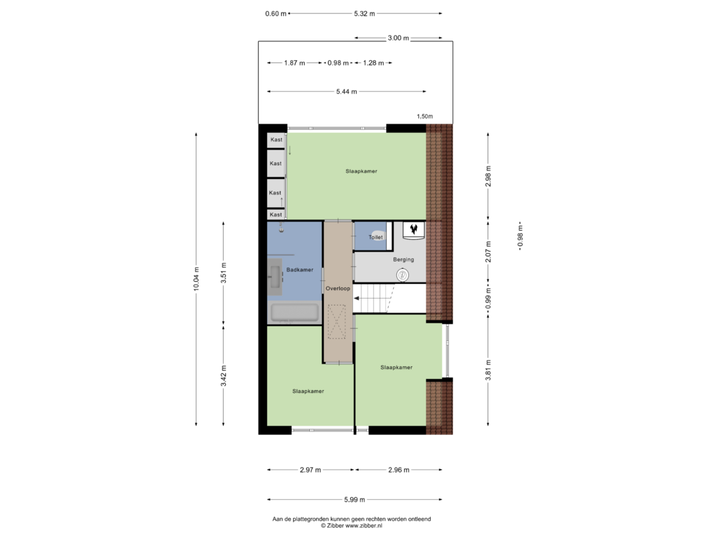 View floorplan of Eerste Verdieping of de Strohuls 9