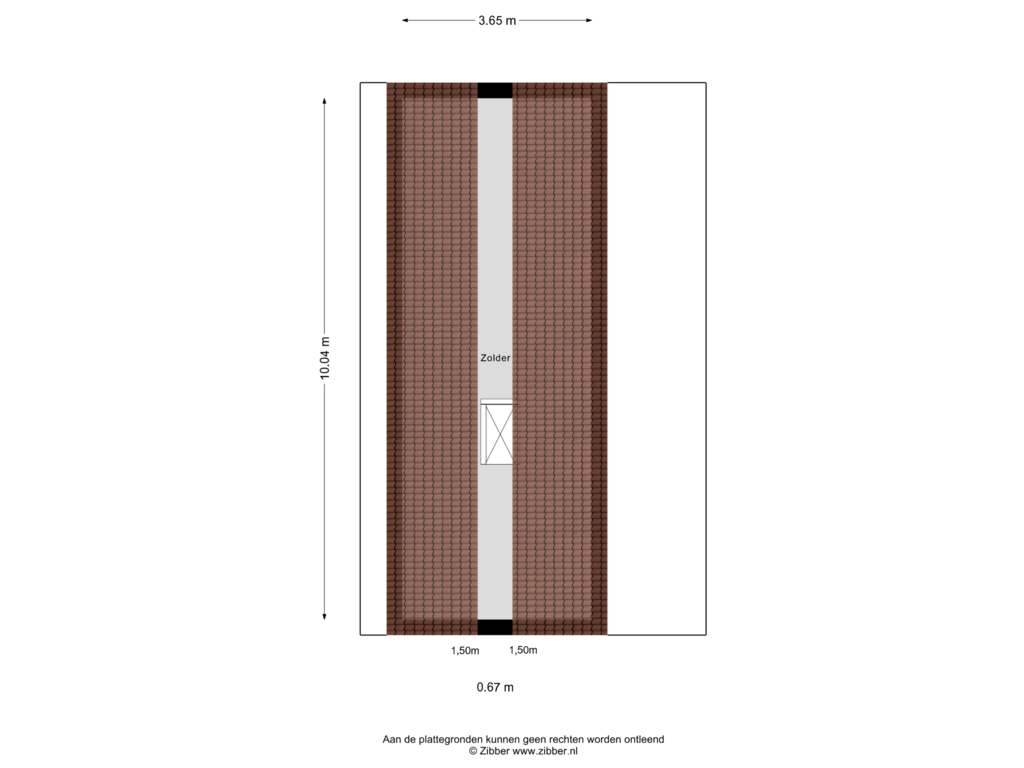 View floorplan of Zolder of de Strohuls 9