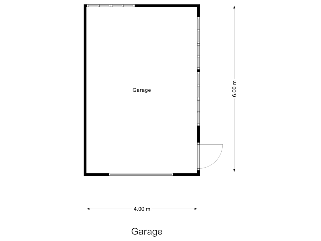 Bekijk plattegrond van Garage van Hagelkruisweg 5