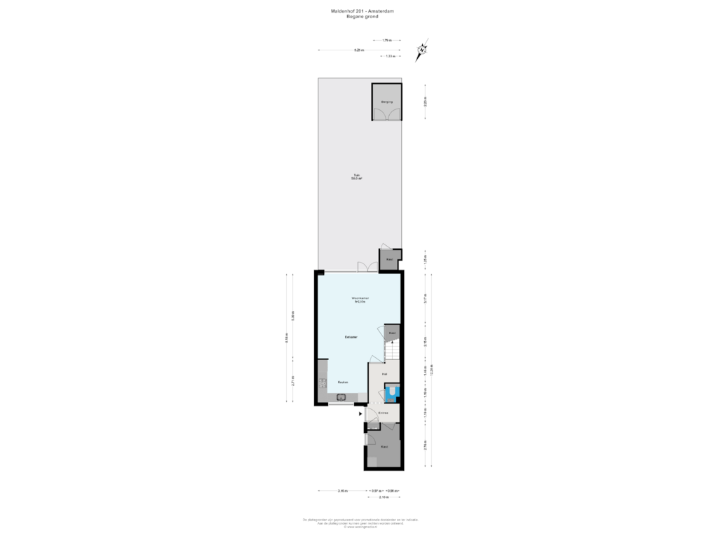 Bekijk plattegrond van Begane grond van Maldenhof 201