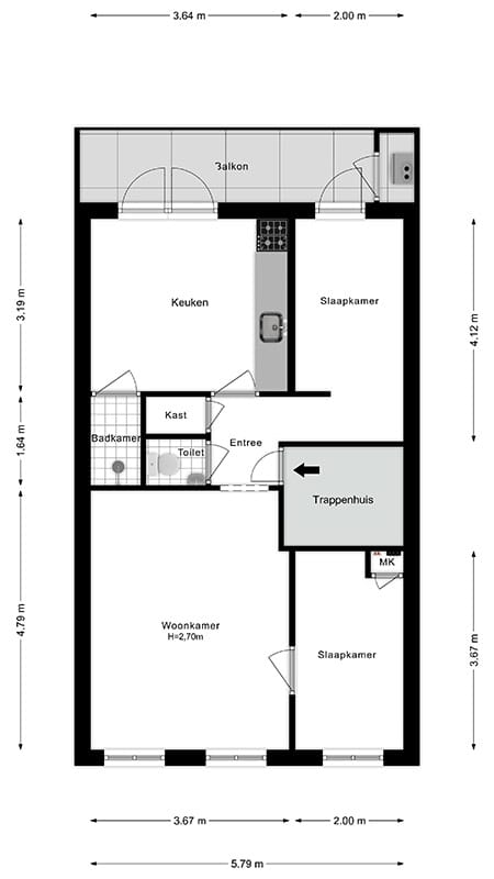 Foto 26 van Van Spilbergenstraat 56-3