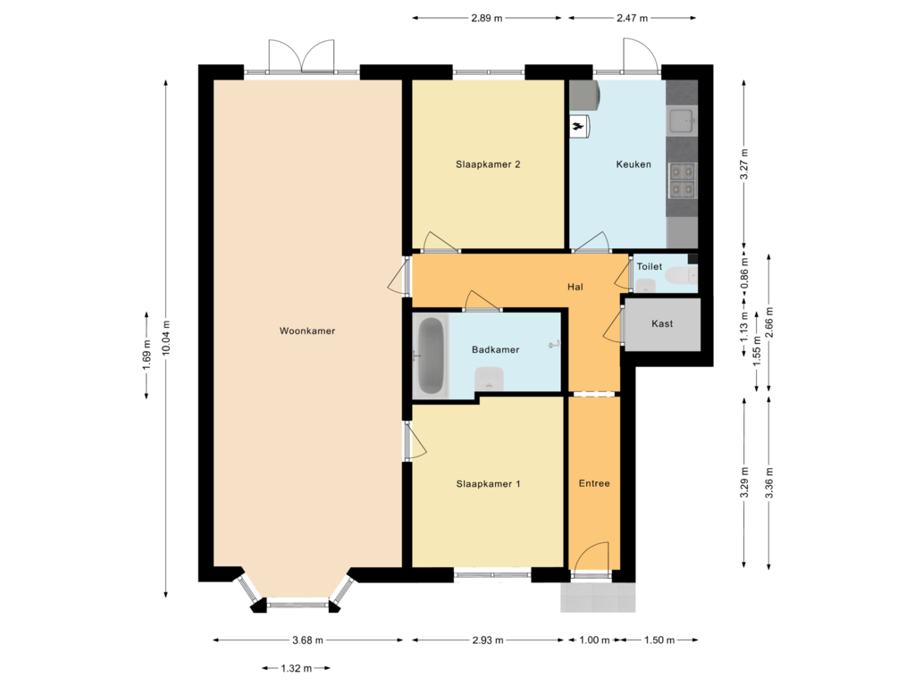 Bekijk plattegrond van Woning van Berg en Dalseweg 386