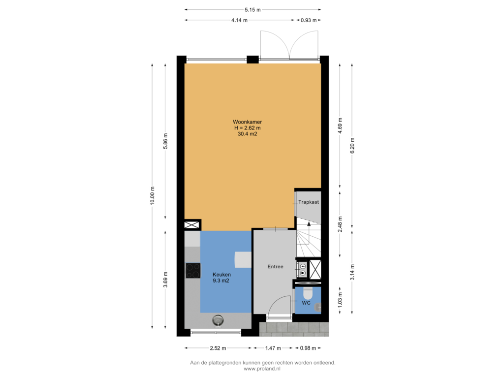 View floorplan of Begane Grond of Elzenmos 126