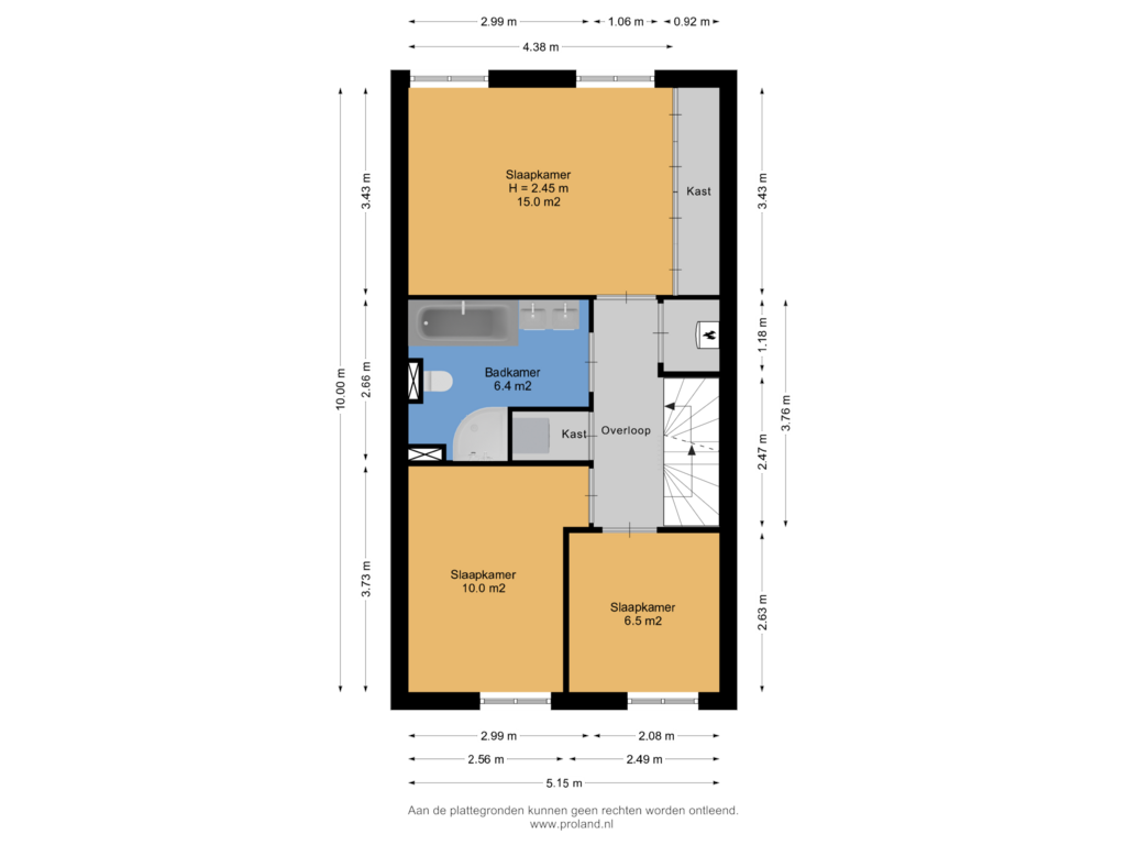 View floorplan of 1e Verdieping of Elzenmos 126