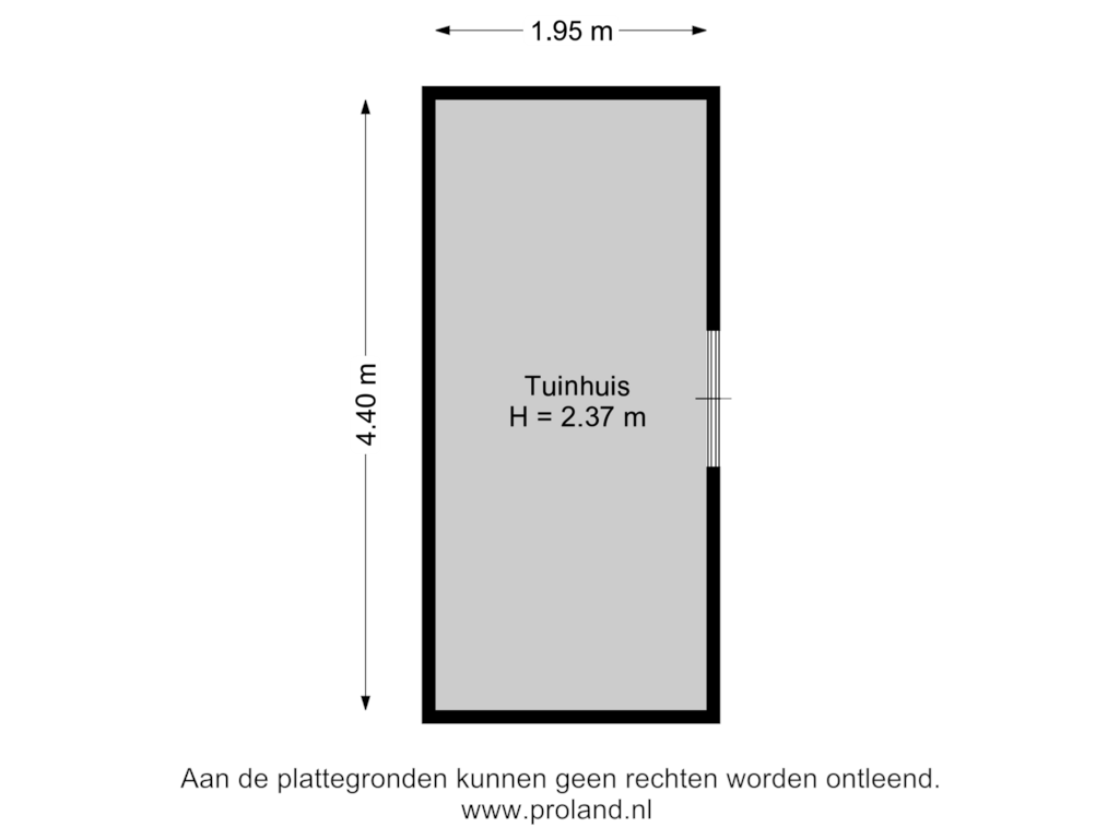 View floorplan of Tuinhuis of Elzenmos 126