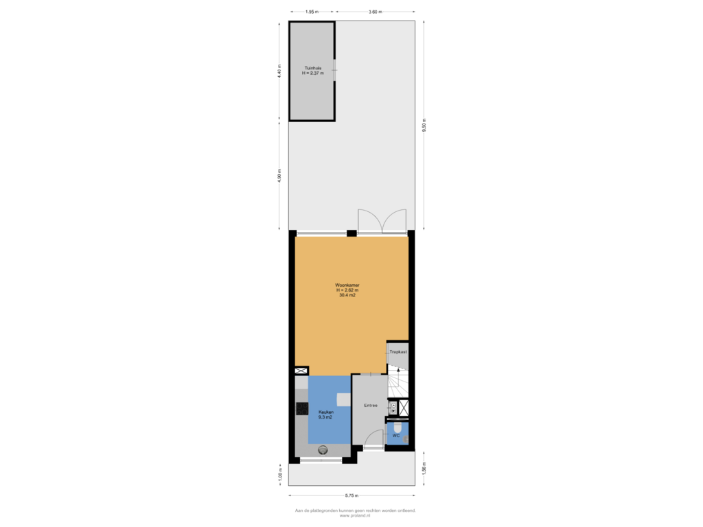 View floorplan of Begane Grond Met Kavel of Elzenmos 126