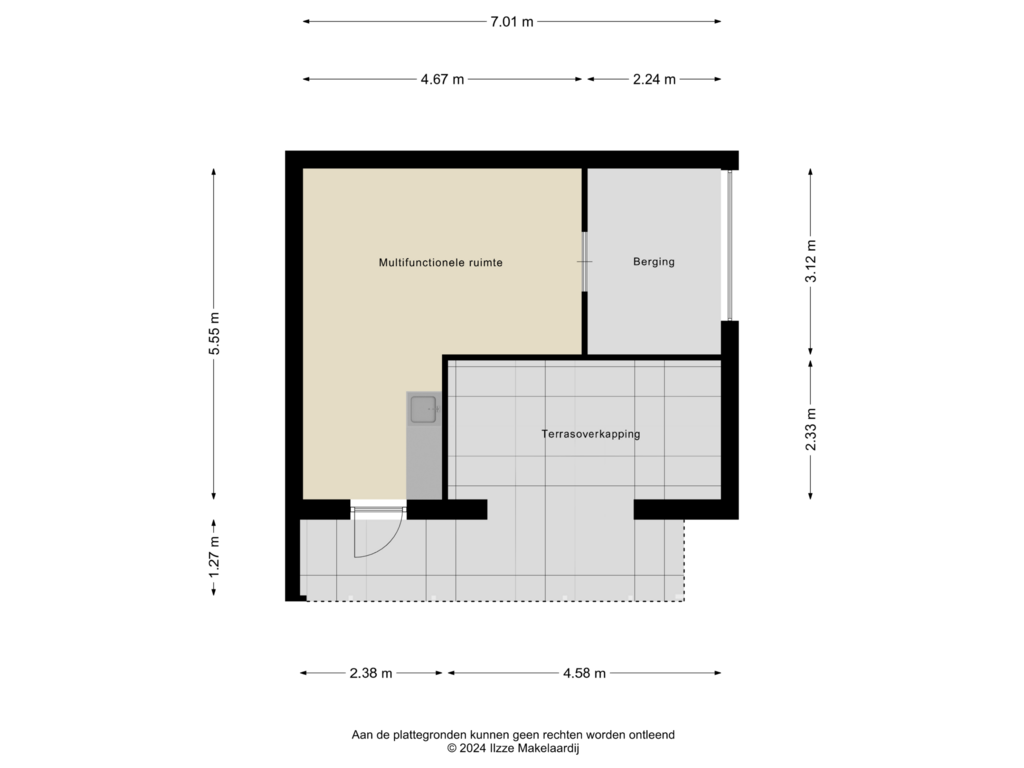 Bekijk plattegrond van Garage van Bachlaan 26