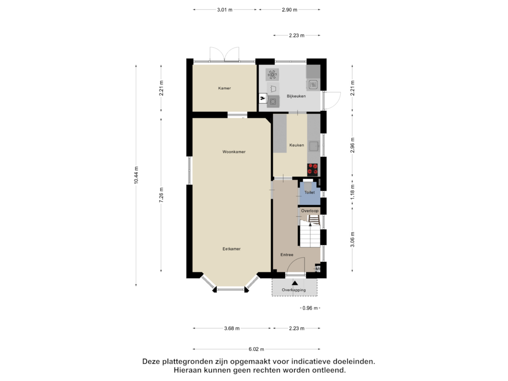 Bekijk plattegrond van Begane Grond van Middellaan 11