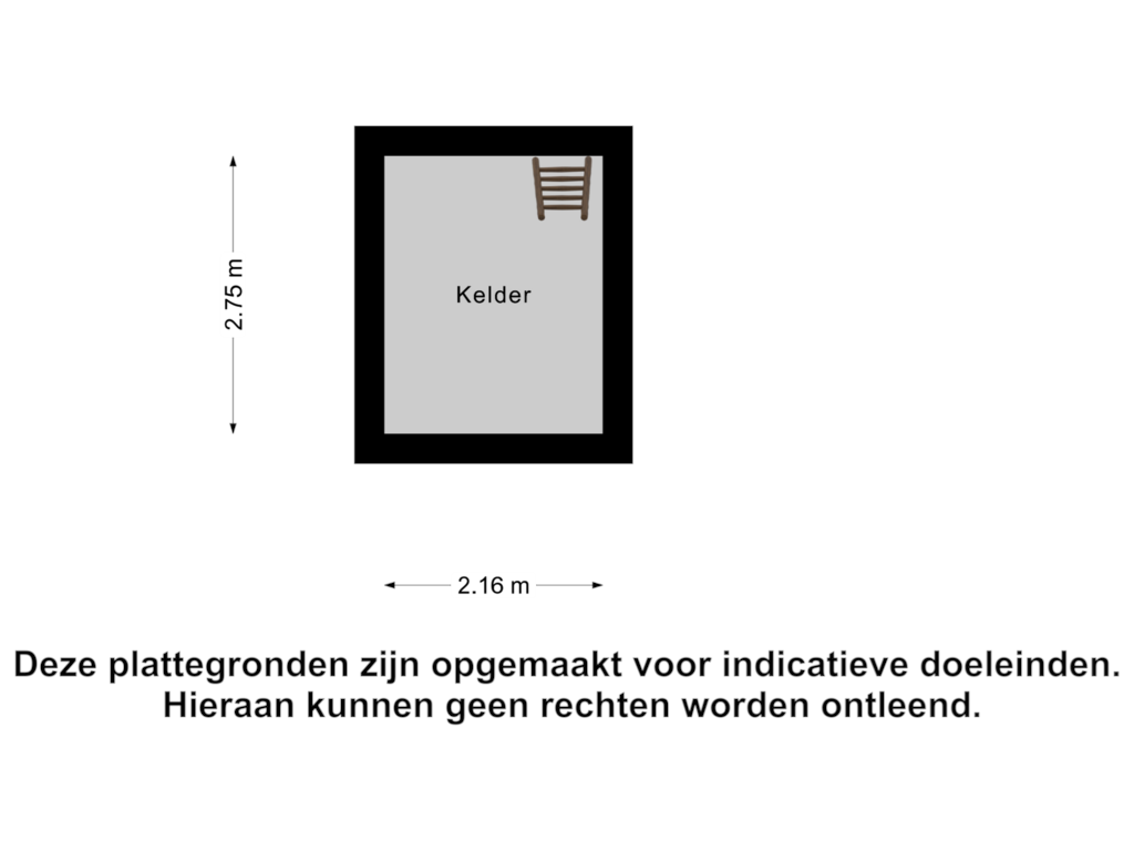 Bekijk plattegrond van Kelder van Middellaan 11