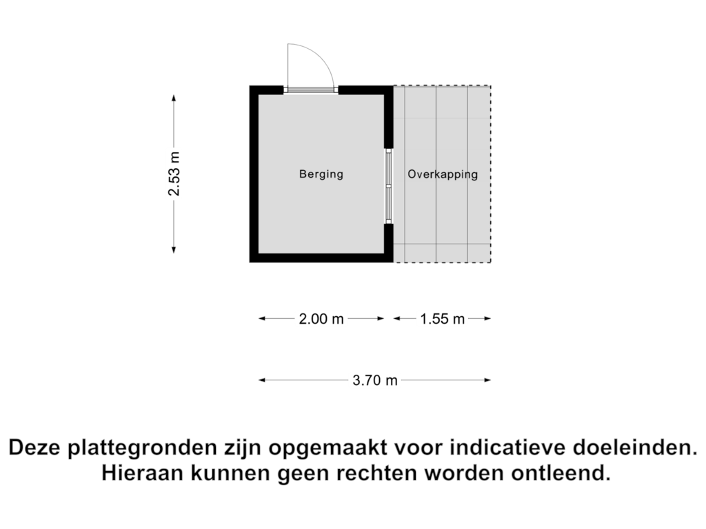 Bekijk plattegrond van Berging van Middellaan 11