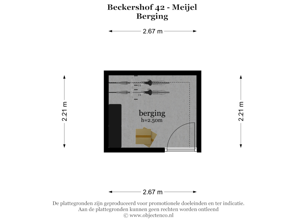 Bekijk plattegrond van BERGING van Beckershof 42